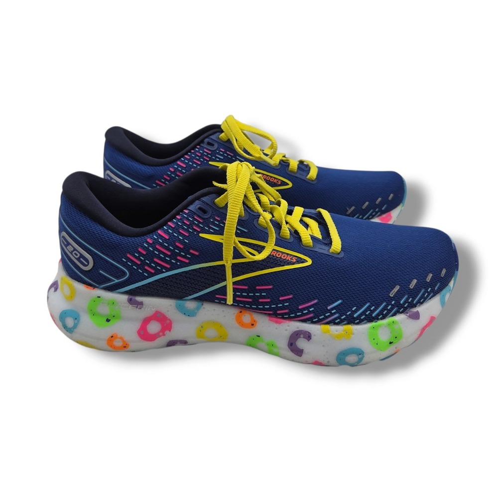 Brooks Glycerin 20 Sneakers Womens 6.5 Bowl O' Cereal Blue Peacoat 1203691B462